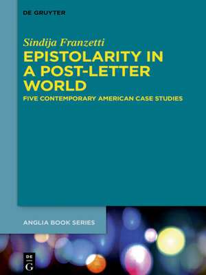 cover image of Epistolarity in a Post-Letter World